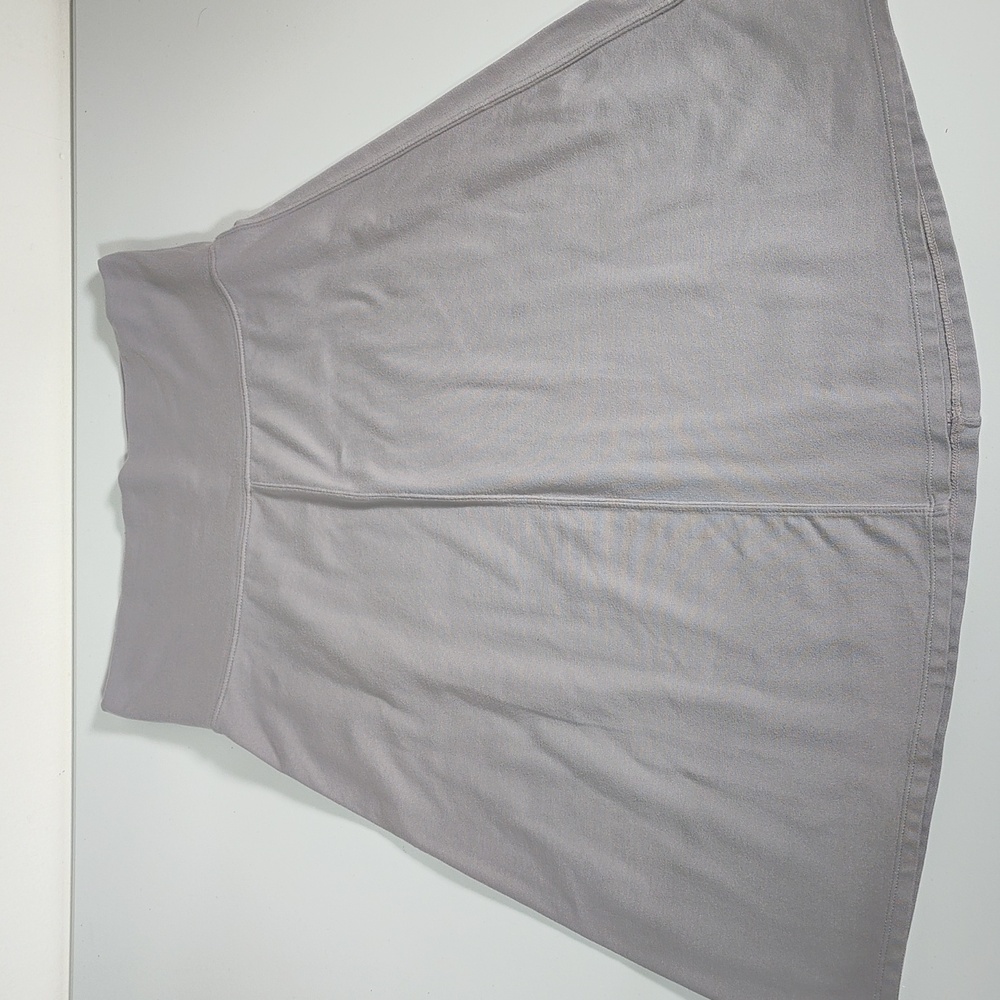 Athleta‎ Nusa fold over yoga skirt light gray S